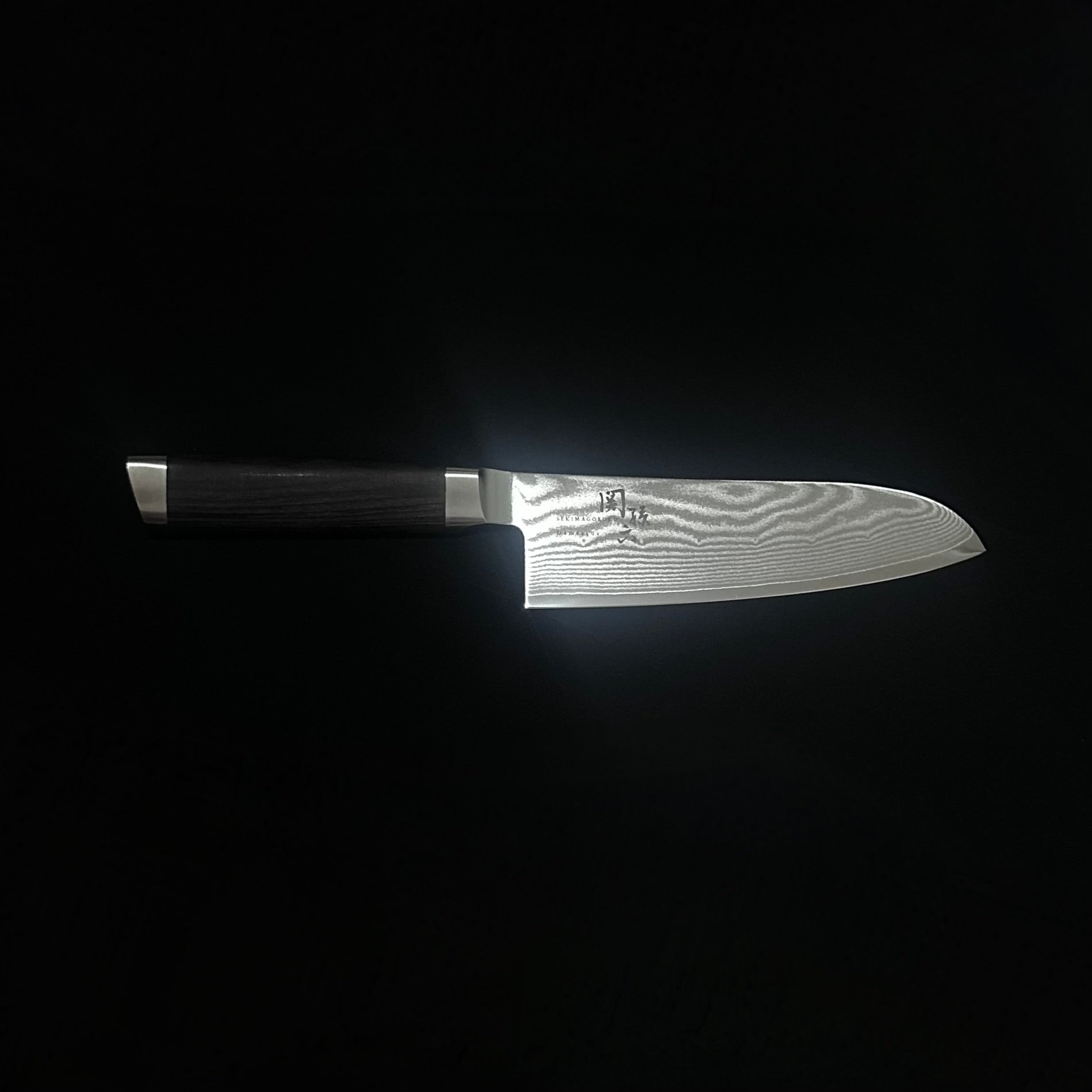 Seki Magoroku Damascus Santoku knife 165mm
