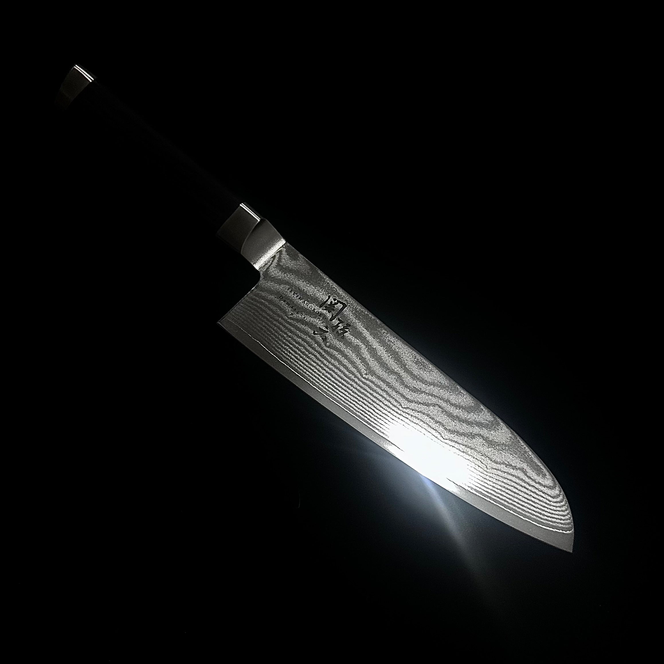 Seki Magoroku Damascus Santoku knife 165mm